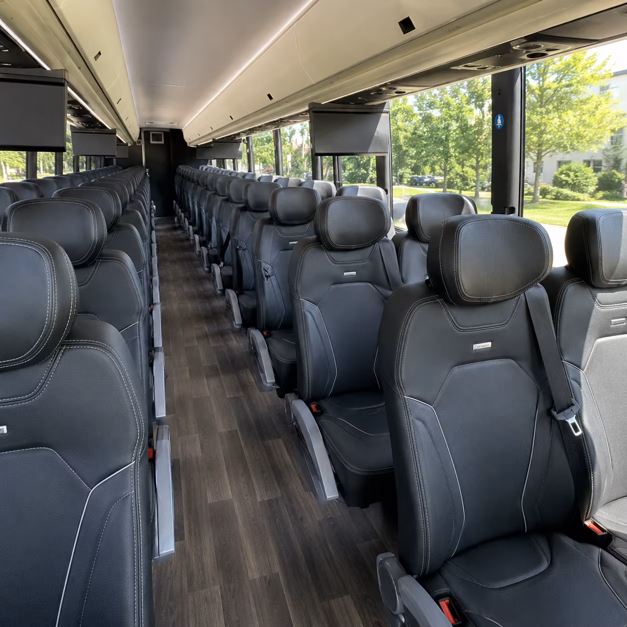charter buses for corporate events at glendale civic auditorium and americana on brand
