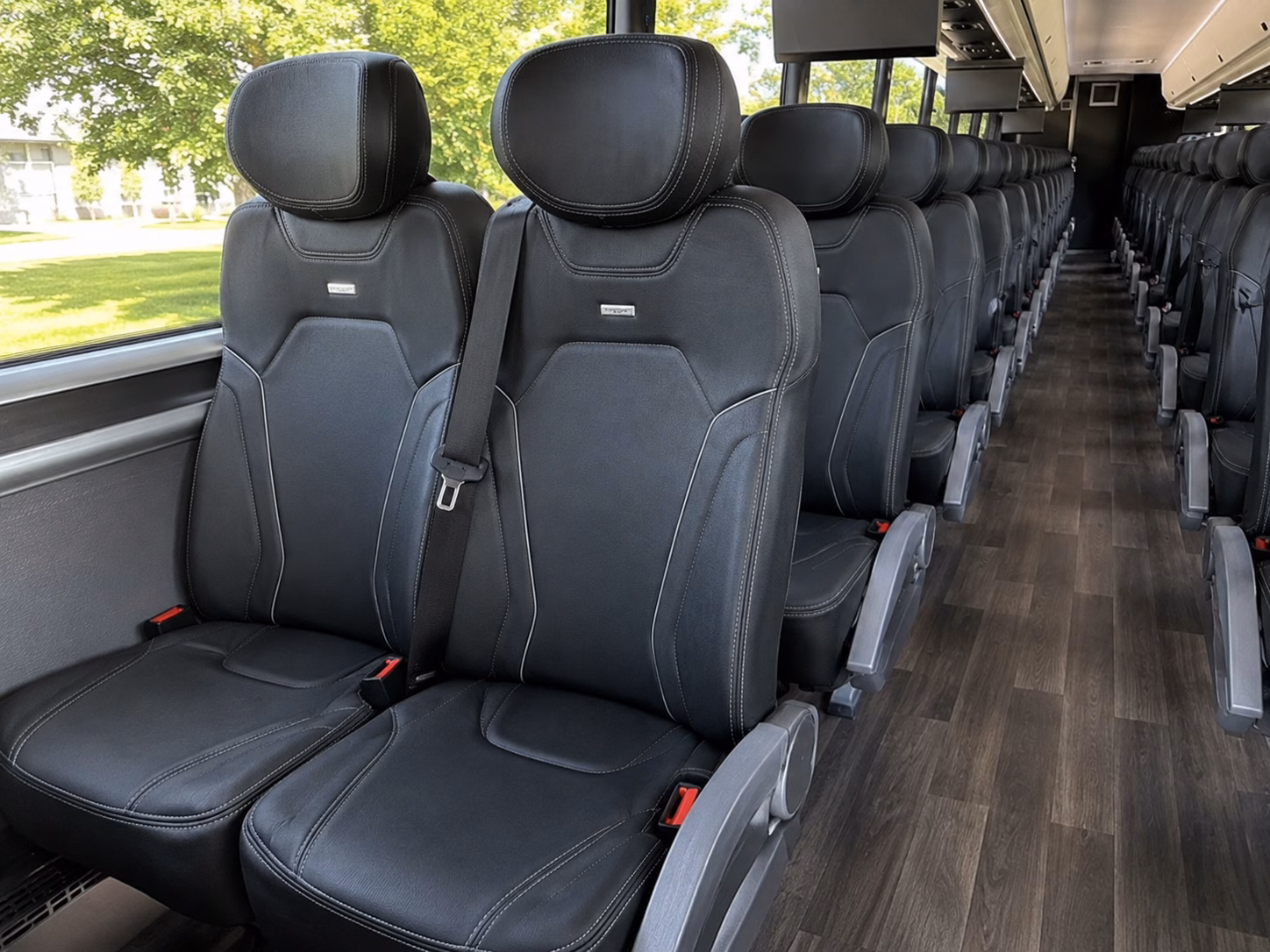 glendale charter bus interior